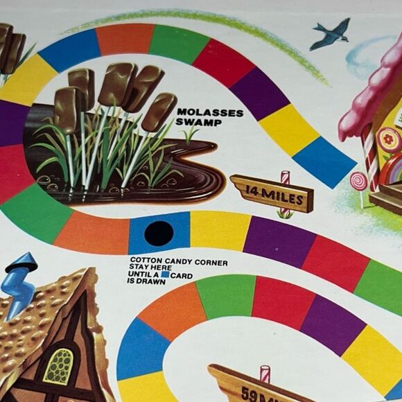 Vintage 1978 Candyland Milton Bradley Board Game Molasses Swamp Complete - Picture 4 of 14
